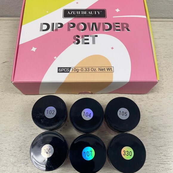 💥3/$30💥NIB - AZUREBEAUTY 6-Pc Dip Powder Nail Kit Classic Nude - Romantic Pink - Picture 8 of 9